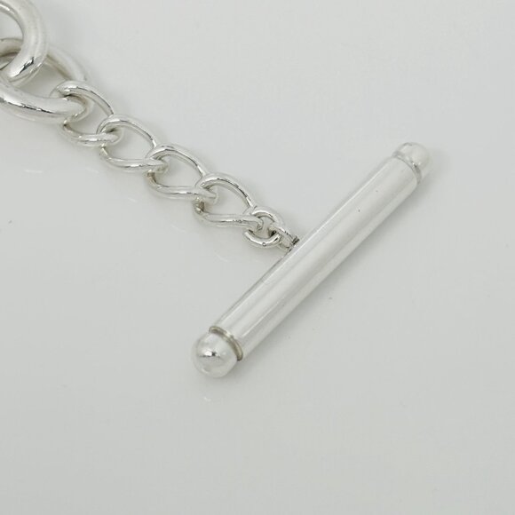 18" Please Return to Tiffany Large Heart Tag Toggle Necklace in Sterling Silver - Picture 7 of 8